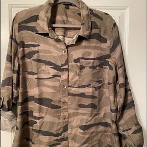 Torrid Camo Button Down